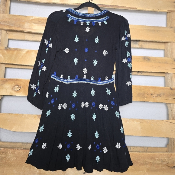 Free People Black Floral Dress Size:S - Picture 6 of 10